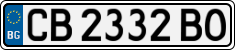License plate of Bulgaria, Cars