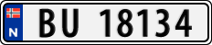 License plate of Norway, Cars