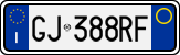 License plate of Italy, Cars (1994 year series)