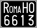 License plate of Italy, Cars (1927 year series)