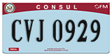 Federal license plates, Diplomatic