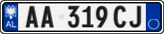 License plate of Albania, Cars (2011)