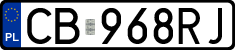 License plates of Poland, Regular car plates