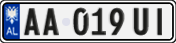 License plate of Albania, Cars (2011)