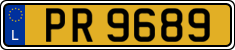 License plate of Luxembourg, 2003 year system