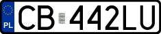 License plates of Poland, Regular car plates