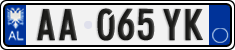 License plate of Albania, Cars (2011)