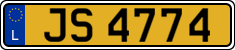 License plate of Luxembourg, 2003 year system
