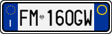 License plate of Italy, Cars (1994 year series)