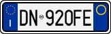 License plate of Italy, Cars (1994 year series)