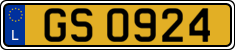 License plate of Luxembourg, 2003 year system