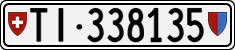 License plate of Switzerland, Cars