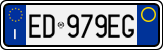 License plate of Italy, Cars (1994 year series)