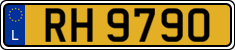 License plate of Luxembourg, 2003 year system