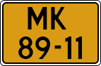 License plate of the Netherlands, Cars
