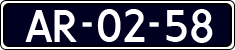 License plate of the Netherlands, Imported oldtimers (cars)