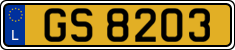 License plate of Luxembourg, 2003 year system
