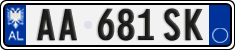 License plate of Albania, Cars (2011)
