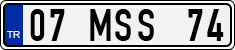 License plate of Turkey, Regular plates