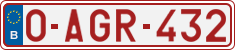 License plate of Belgium, Regular plates (2010)