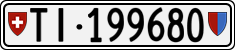 License plate of Switzerland, Cars