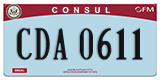 Federal license plates, Diplomatic