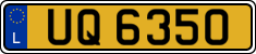 License plate of Luxembourg, 2003 year system