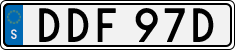 License plate of Sweden, Regular plates