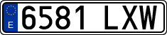 License plates of Spain, Ordinary (2000)