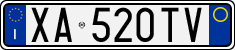 License plate of Italy, Cars (1994 year series)