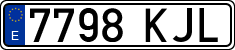 License plates of Spain, Ordinary (2000)