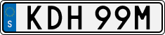 License plate of Sweden, Regular plates