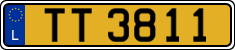 License plate of Luxembourg, 2003 year system