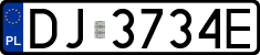 License plates of Poland, Regular car plates