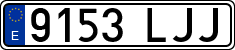 License plates of Spain, Ordinary (2000)