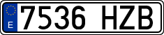 License plates of Spain, Ordinary (2000)