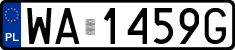 License plates of Poland, Regular car plates