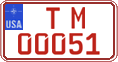 Federal license plates, US Army in Germany (temporary)
