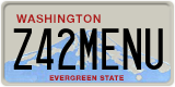 Washington, Vanity Plates