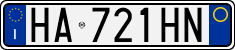 License plate of Italy, Cars (1994 year series)