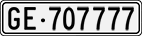 License plate of Switzerland, Cars