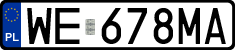 License plates of Poland, Regular car plates
