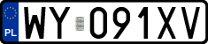 License plates of Poland, Regular car plates