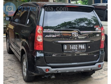 B 1402 POA, Toyota Avanza