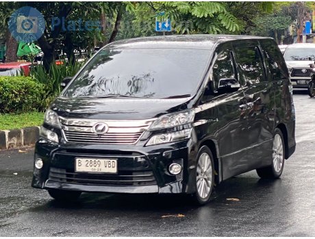 B 2889 VBD, Toyota Vellfire