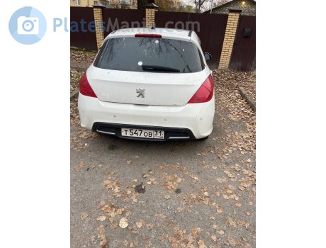 т547ов31, Peugeot 308