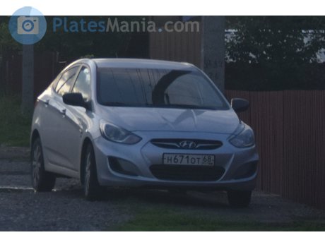 н671от68, Hyundai Solaris