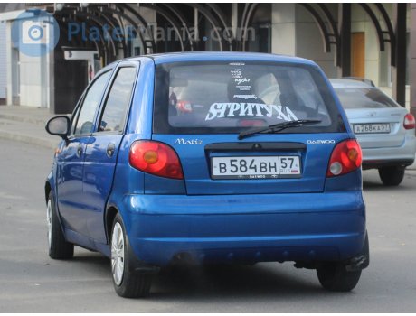 в584вн57, Daewoo Matiz