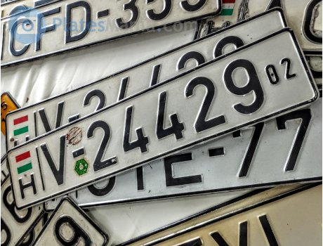 V-24429 02, License plate without vehicle