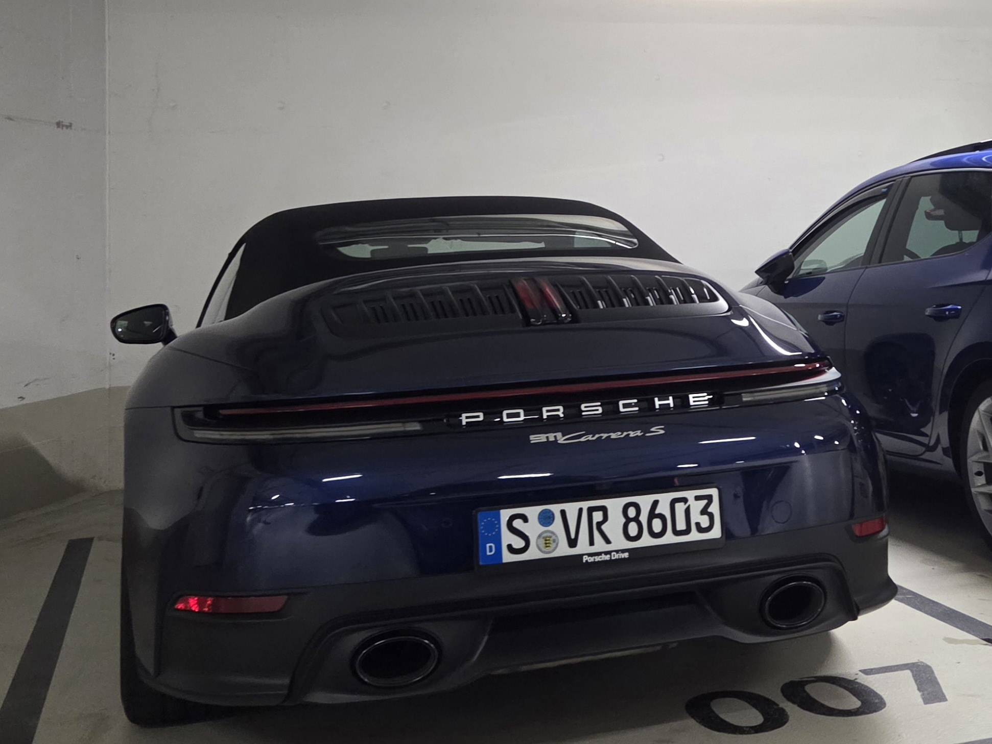 S VR 8603, Porsche 911 8th gen Cabrio (992.1), 2019–2024